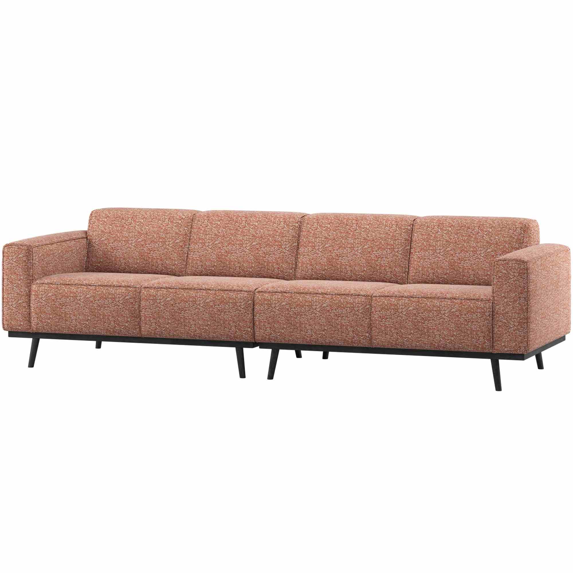 Sofa Statement 4-Sitzer 280 cm - Melange-Stoff, Terra