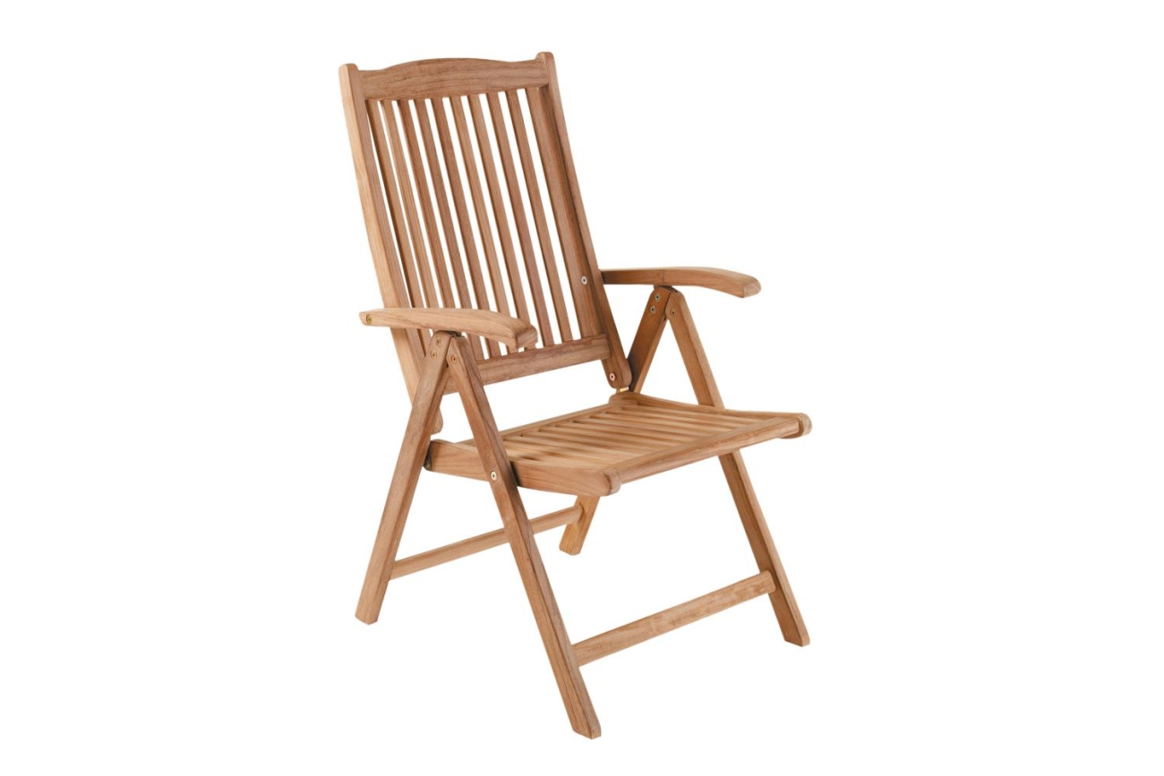 Der Gartenstuhl Veronica überzeugt mit seinem modernen Design. Gefertigt wurde er aus Teakholz, welches einen natürlichen Farbton besitzt. Das Gestell ist auch aus Teakholz und hat eine natürliche Farbe. Die Sitzhöhe des Stuhls beträgt 45 cm.