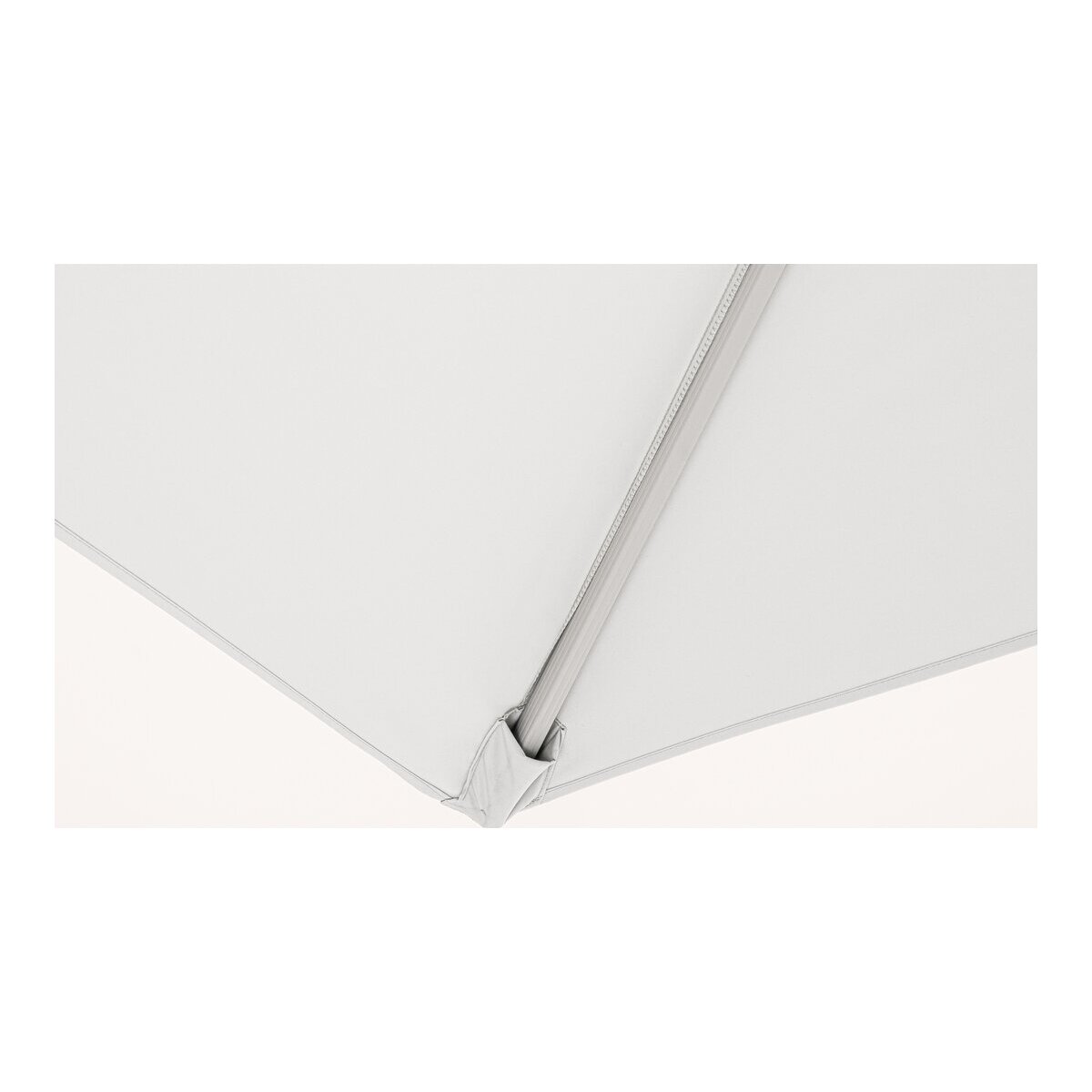 Ampelschirm Saragozza - Aluminium & Polyester-Stoff, Grau, 3x4 m