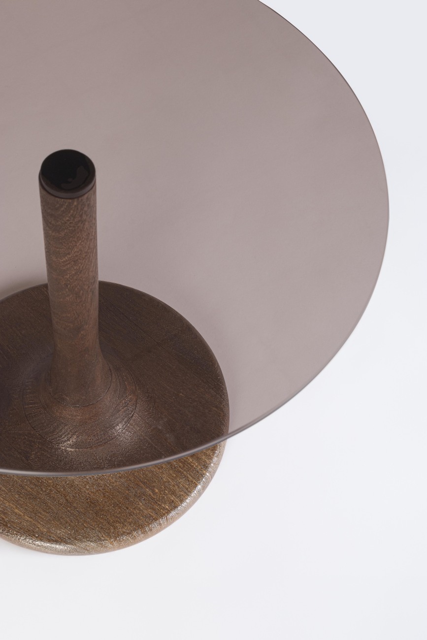 Beistelltisch Aberdeen Mangoholz Ø 45cm, Braun