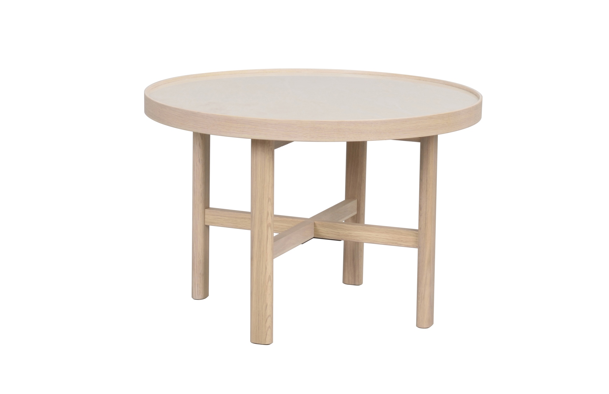 Komfortabel & schön – Couchtisch Marsden Rund 60cm, Weiß. Couchtisch Marsden Rund 60cm, Weiß