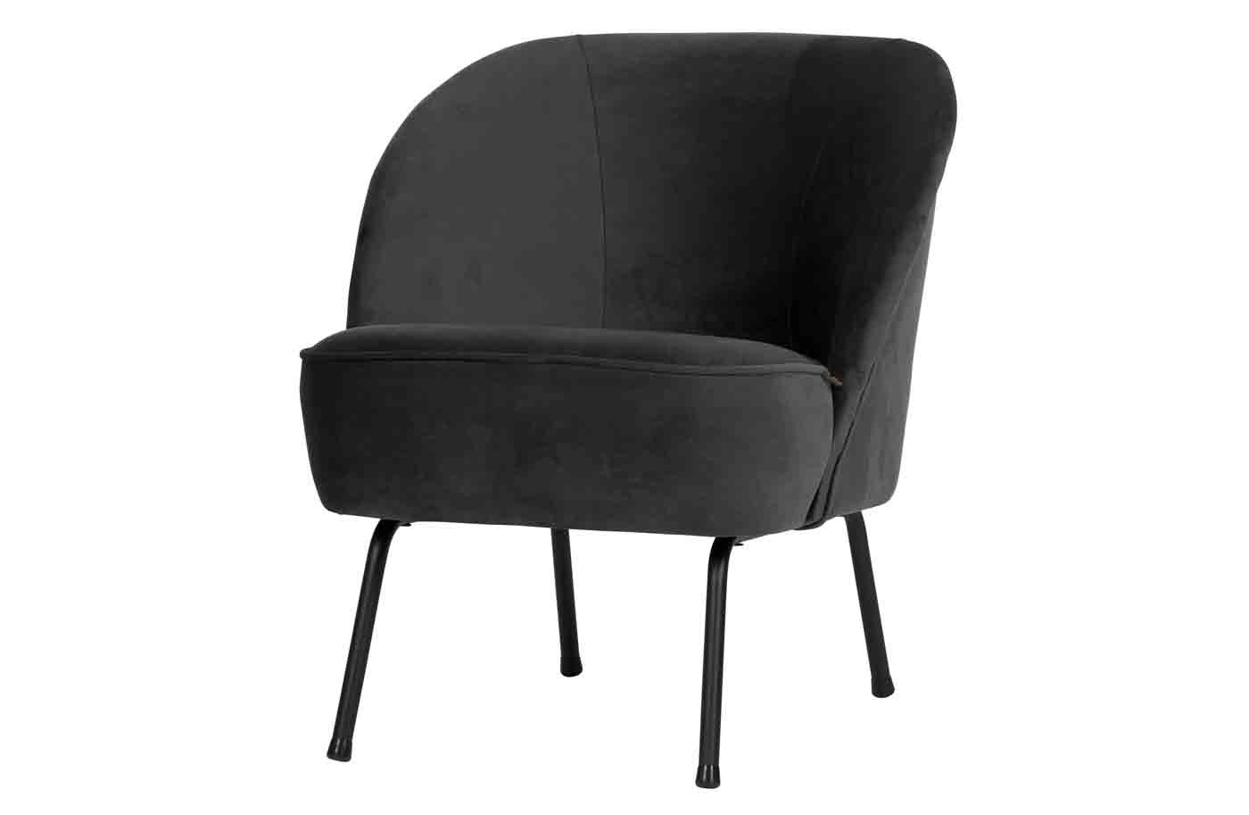 Sessel Vogue Samt, Schwarz Sessel Vogue Samt, Schwarz