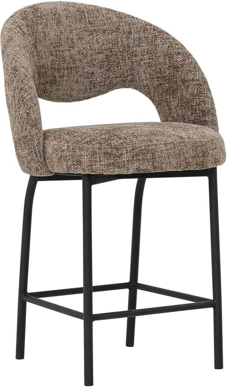 Barhocker Arca aus Stoff, Braun Barhocker Arca aus Stoff, Braun