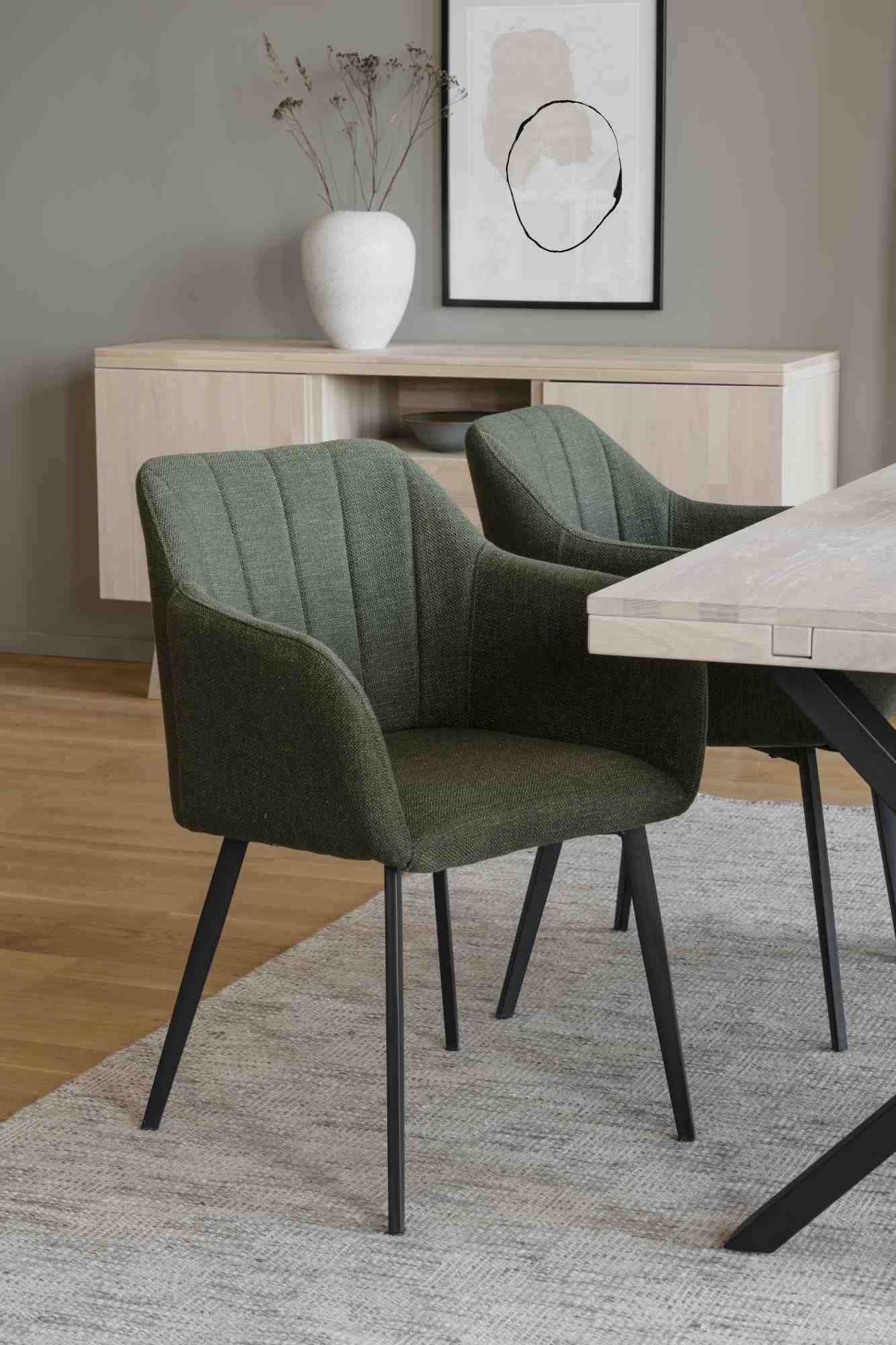 Machen Sie Ihr Zuhause komplett mit Esstisch Brooklyn, X-Gestell, 170cm, Whitewash.