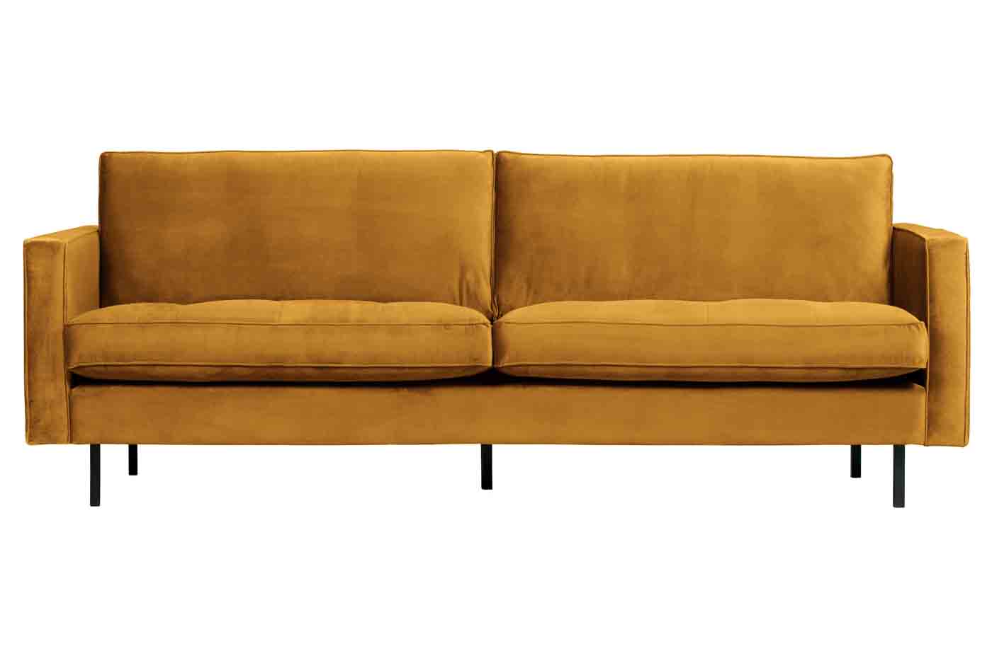 Sofa Rodeo Classic 2,5 Sitzer Samt, Ocker Sofa Rodeo Classic 2,5 Sitzer Samt, Ocker