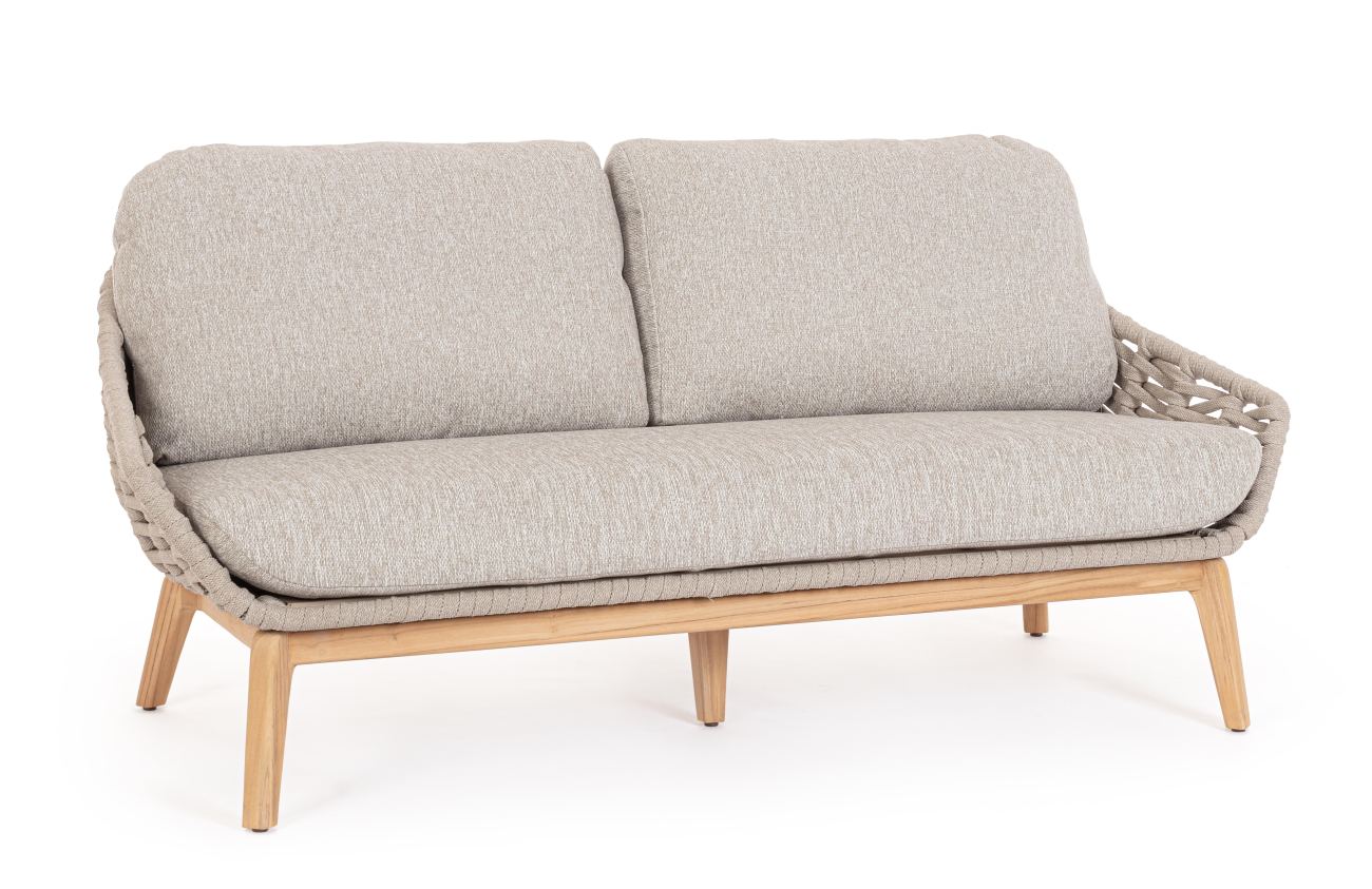 Gartensofa Tamires aus Teakholz, Beige Gartensofa Tamires aus Teakholz, Beige