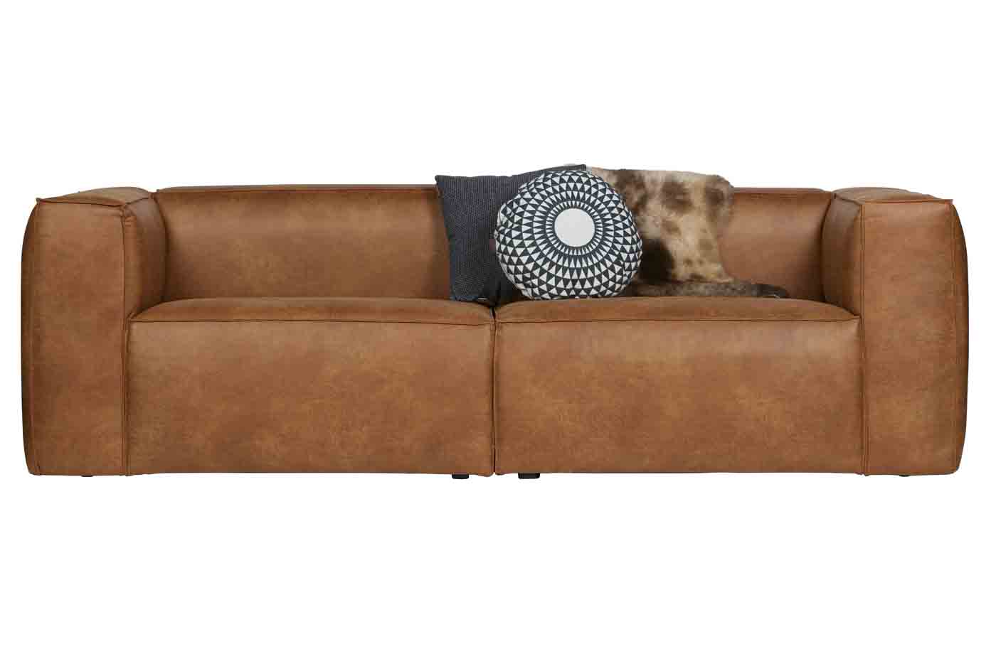 Sofa Bean Eco-Leder, Cognac