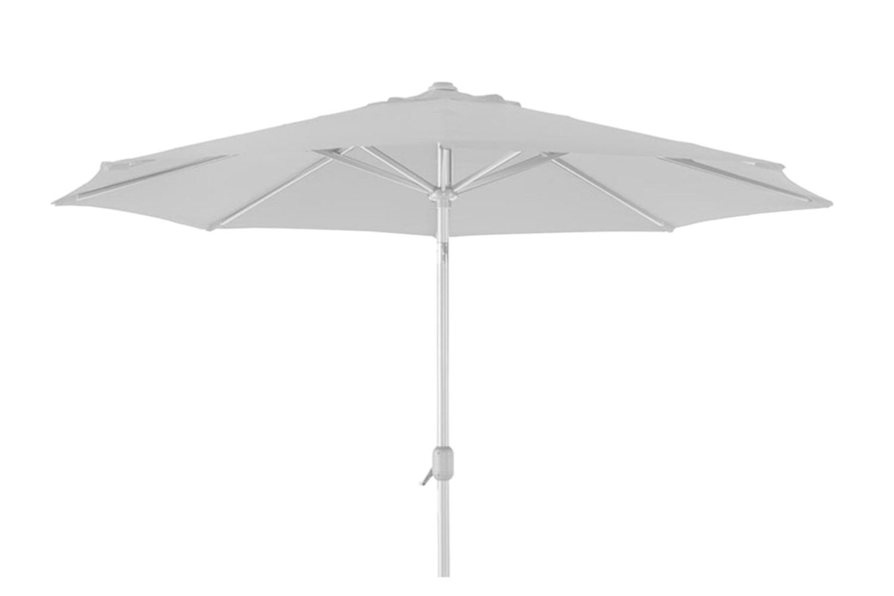 Der Sonnenschirm Andria überzeugt mit seinem modernen Design. Gefertigt wurde er aus Olefin-Stoff, welcher einen weißen Farbton besitzt. Das Gestell ist aus Metall und hat eine weiße Farbe. Der Schirm hat einen Durchmesser von 300 cm.