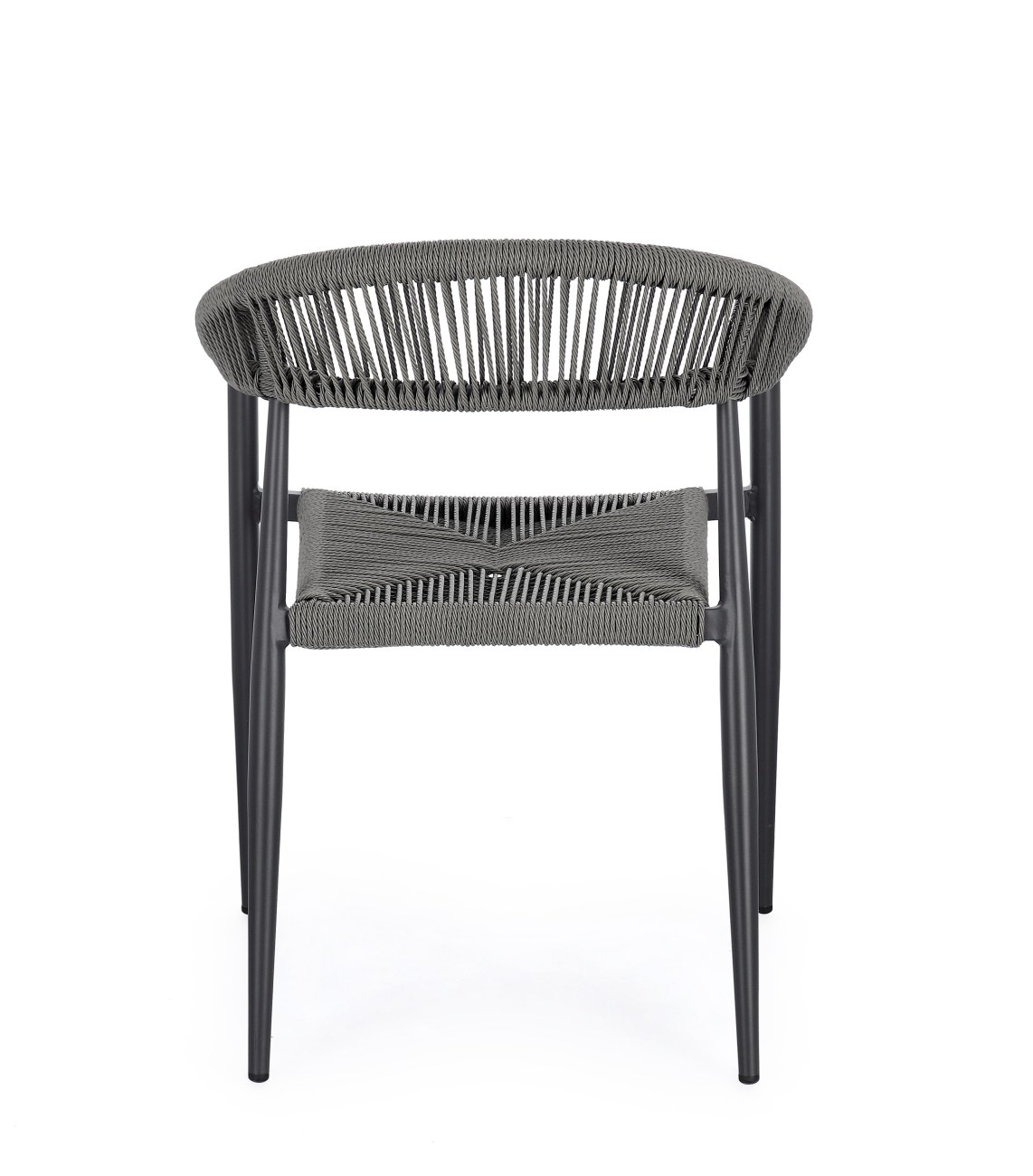 Gartenstuhl Jandia aus Aluminium, Anthrazit / Grau