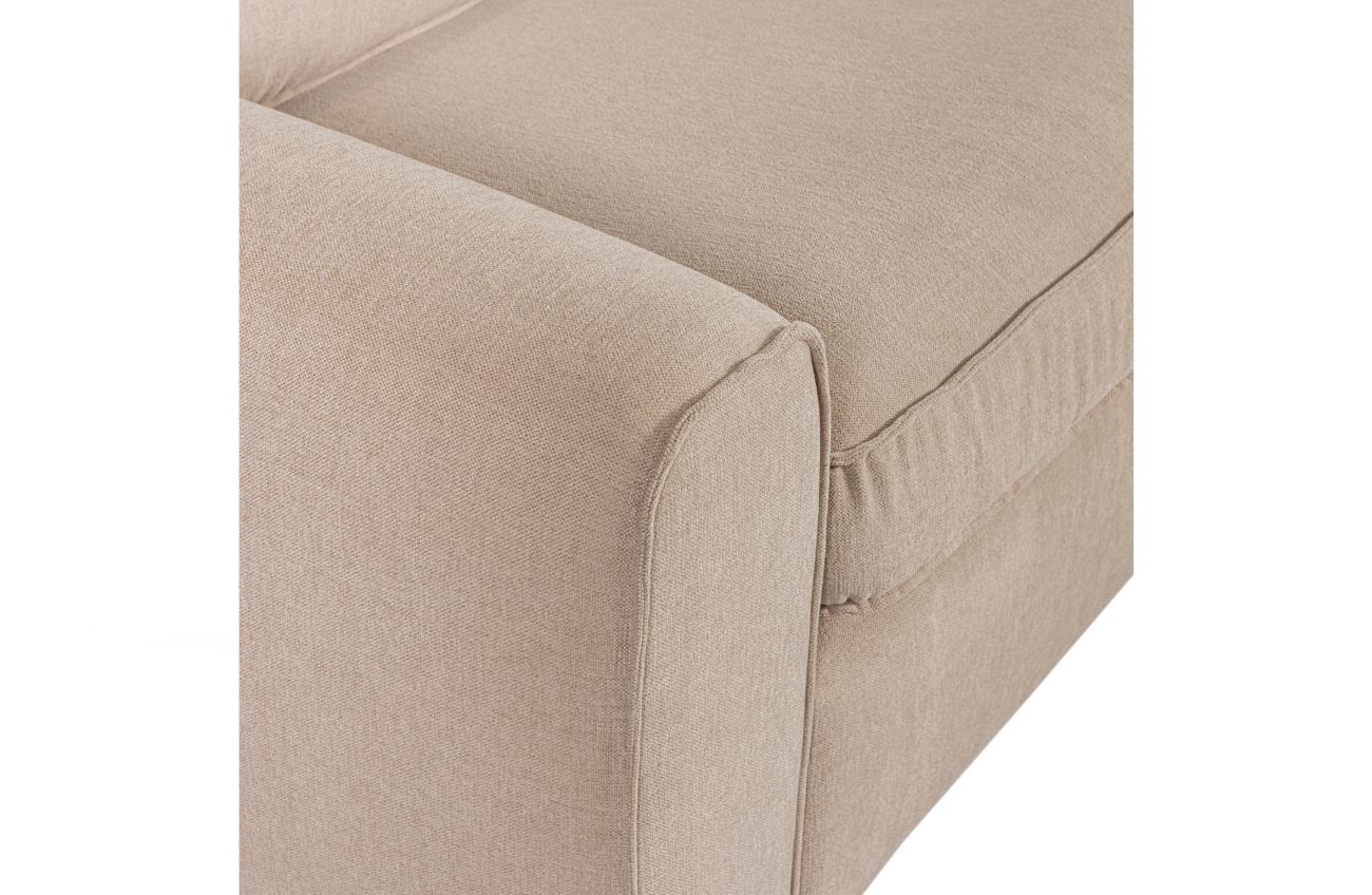 Das Ecksofa Freek überzeugt mit seinem modernen Stil. Gefertigt wurde es aus Malange-Stoff, welches einen Beigen Farbton besitzt. Diese Variante hat die Ausführung Rechts. Das Sofa verfügt über zwei Einzelteile, welche leicht zum zusammenstecken sind. Die