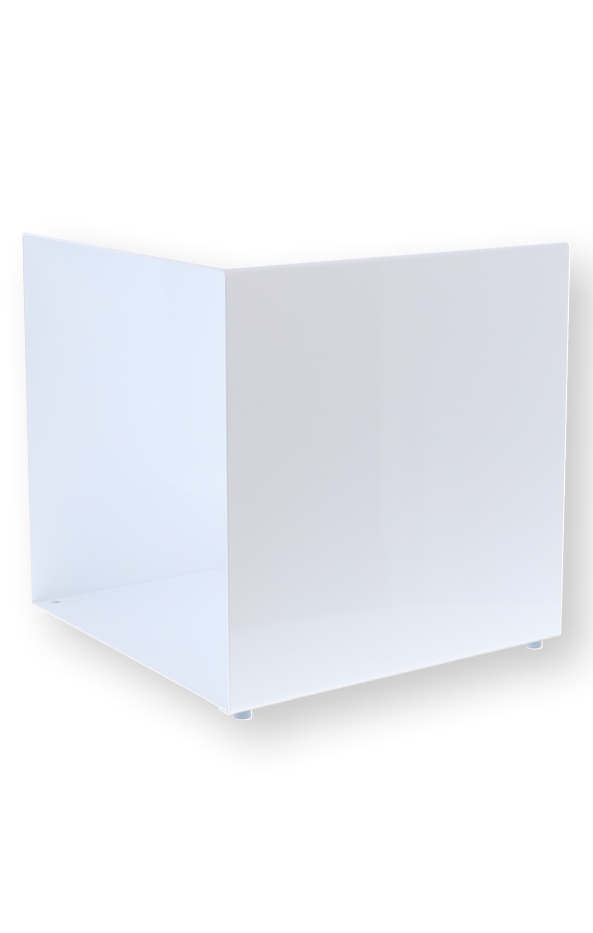 Beistelltisch Cubus Metall 35 cm, Silber
