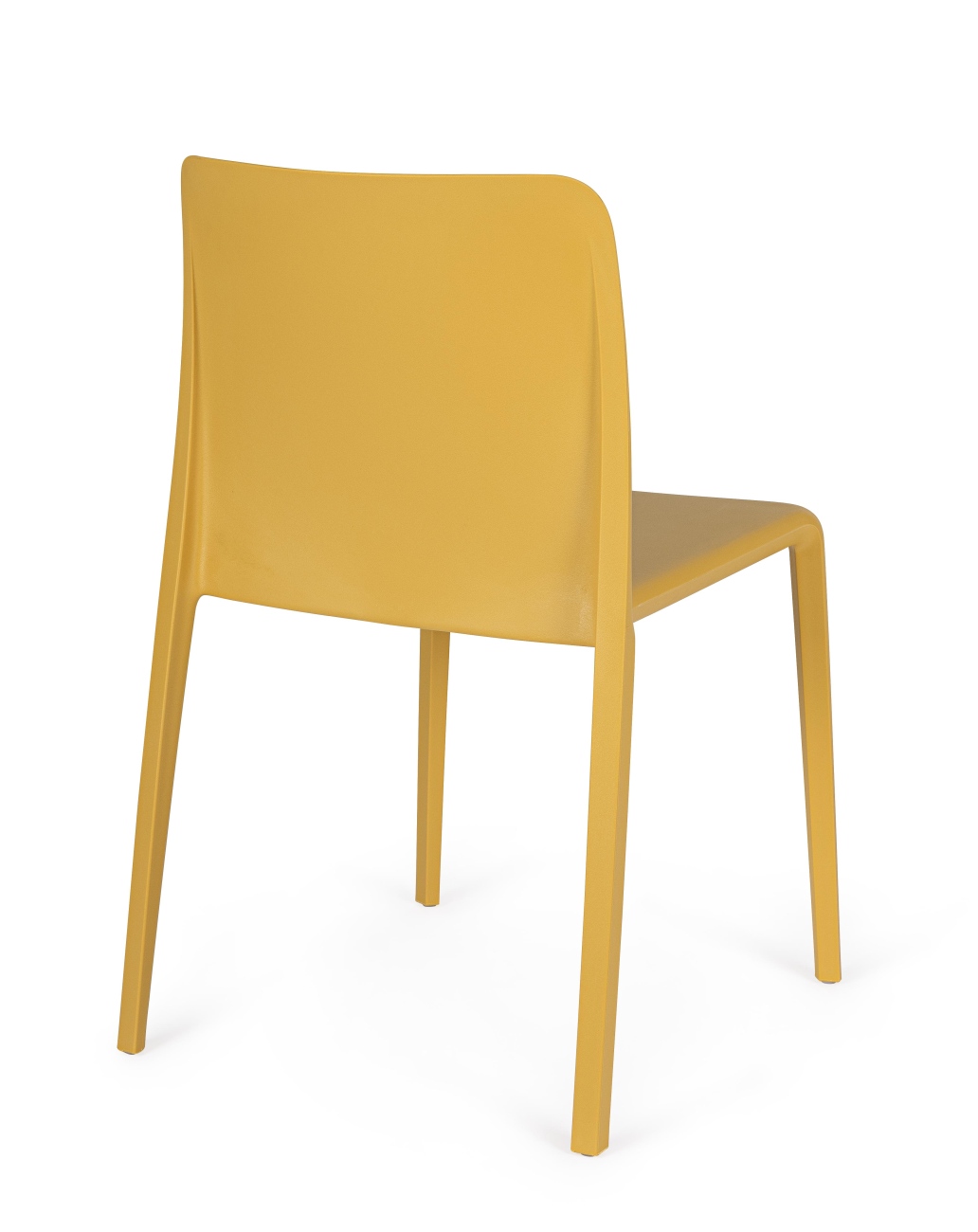 Stuhl Chloris 4er-Set aus Kunststoff, Ocker