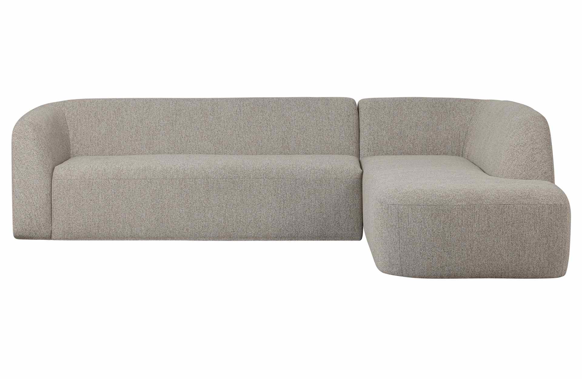 Das Ecksofa Sloping wurde aus bequemen Stoff gefertigt, welcher einen Hellgrauen Farbton besitzt. Das Sofa ist ein echter Hingucker für dein Zuhause, denn es hat ein modernes Design, welches zu jeder Inneneinrichtung passt.