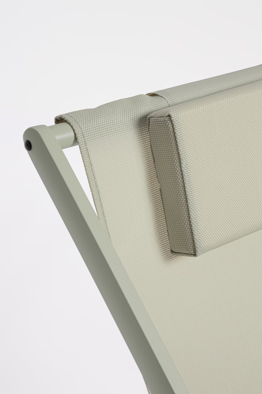 Liegestuhl Taylor Deckchair aus Aluminium und Textilene, Breeze