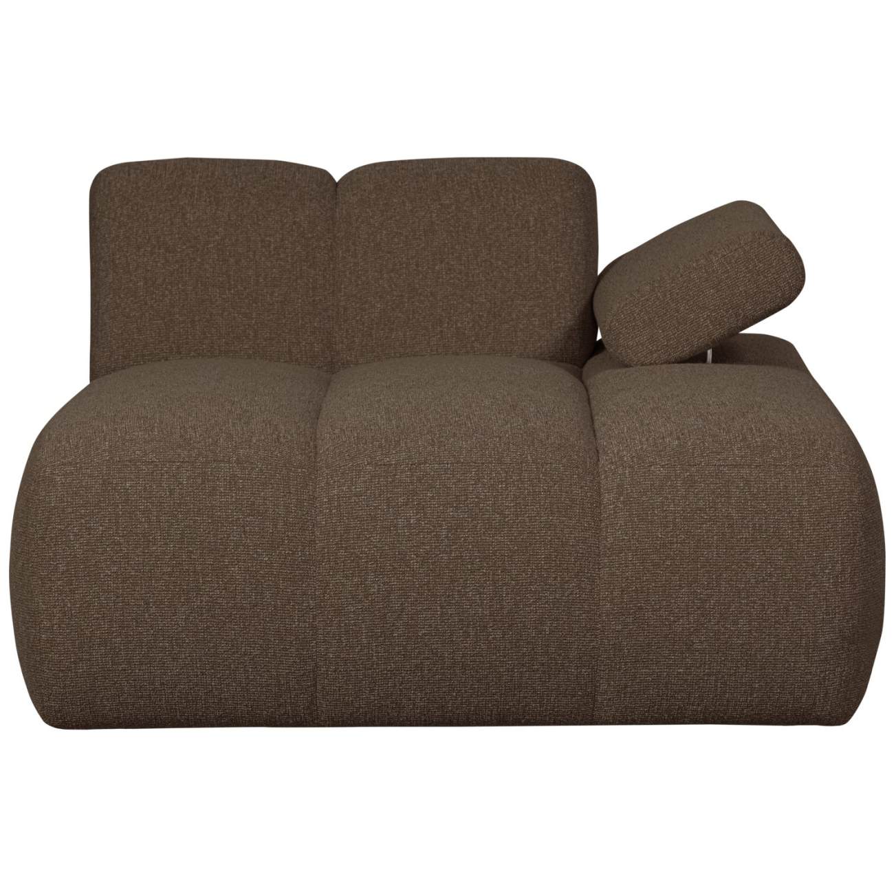 Modulsofa Mojo Boucle Chaiselongue-Rechts, Braun