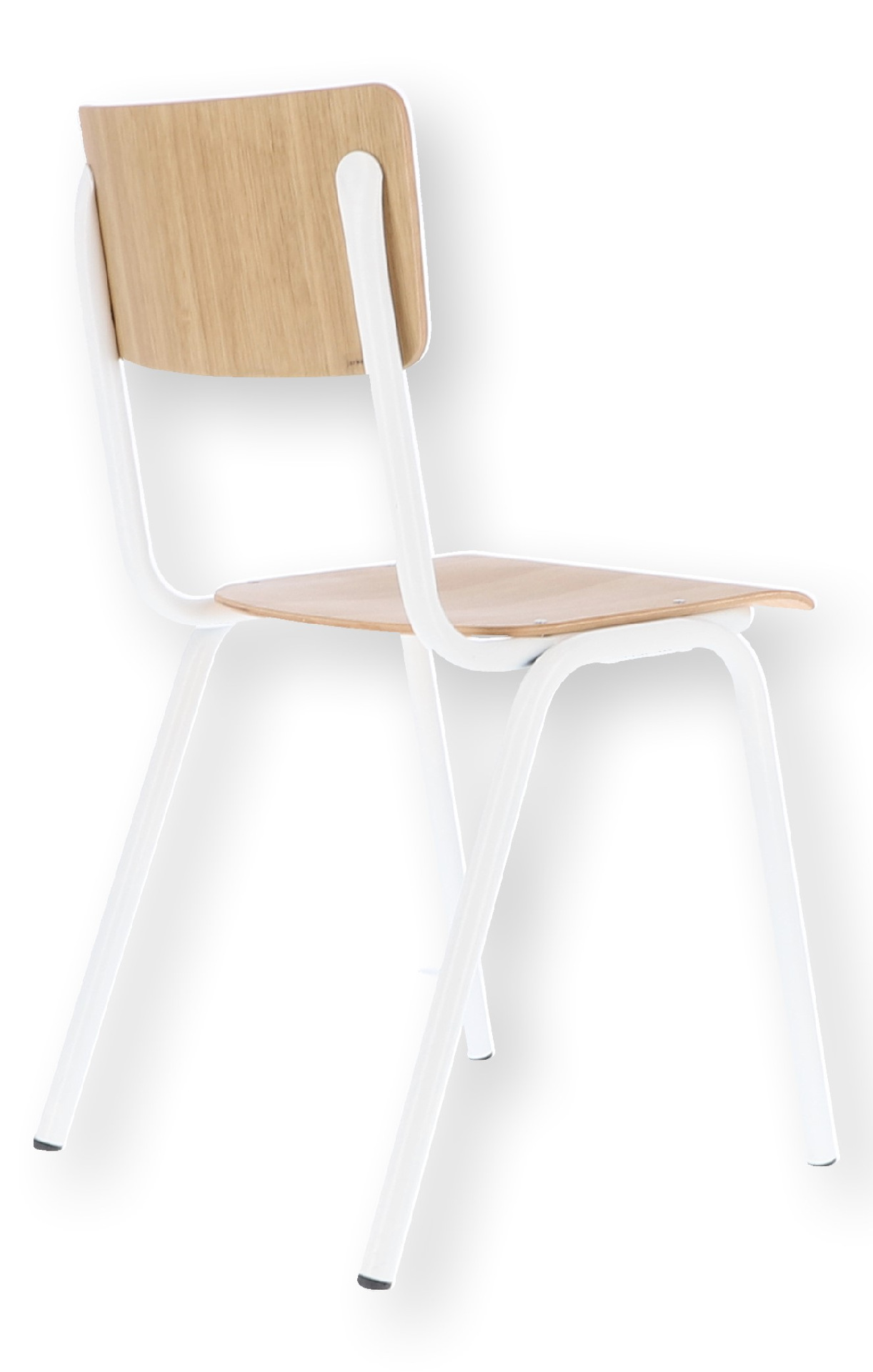 Stuhl Zero, stapelbar, Weiß / Eiche | Weiß / Eiche | F710033611