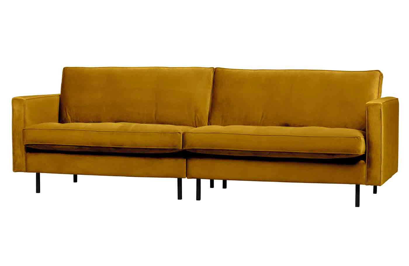 Sofa Rodeo Classic 3 Sitzer Samt, Ocker Sofa Rodeo Classic 3 Sitzer Samt, Ocker