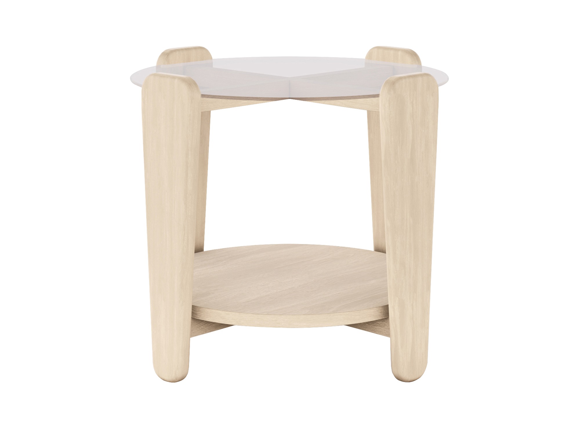 Couchtisch Arran, Eiche Weiß pigmentiert mit Glasplatte, 52cm – überzeugt mit zeitlosem Stil. Couchtisch Arran, Eiche Weiß pigmentiert mit Glasplatte, 52cm