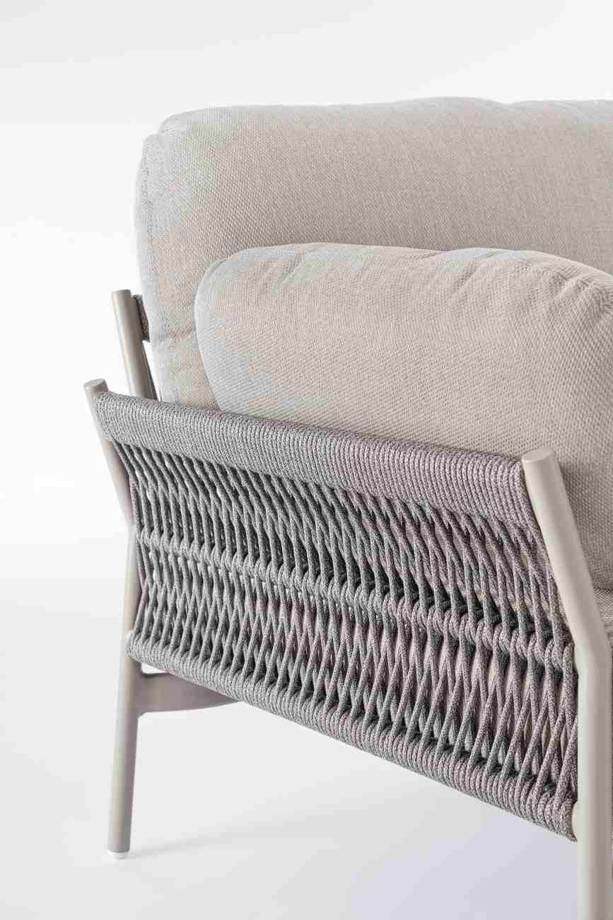 Gartensessel Pardis aus Aluminium, Agate