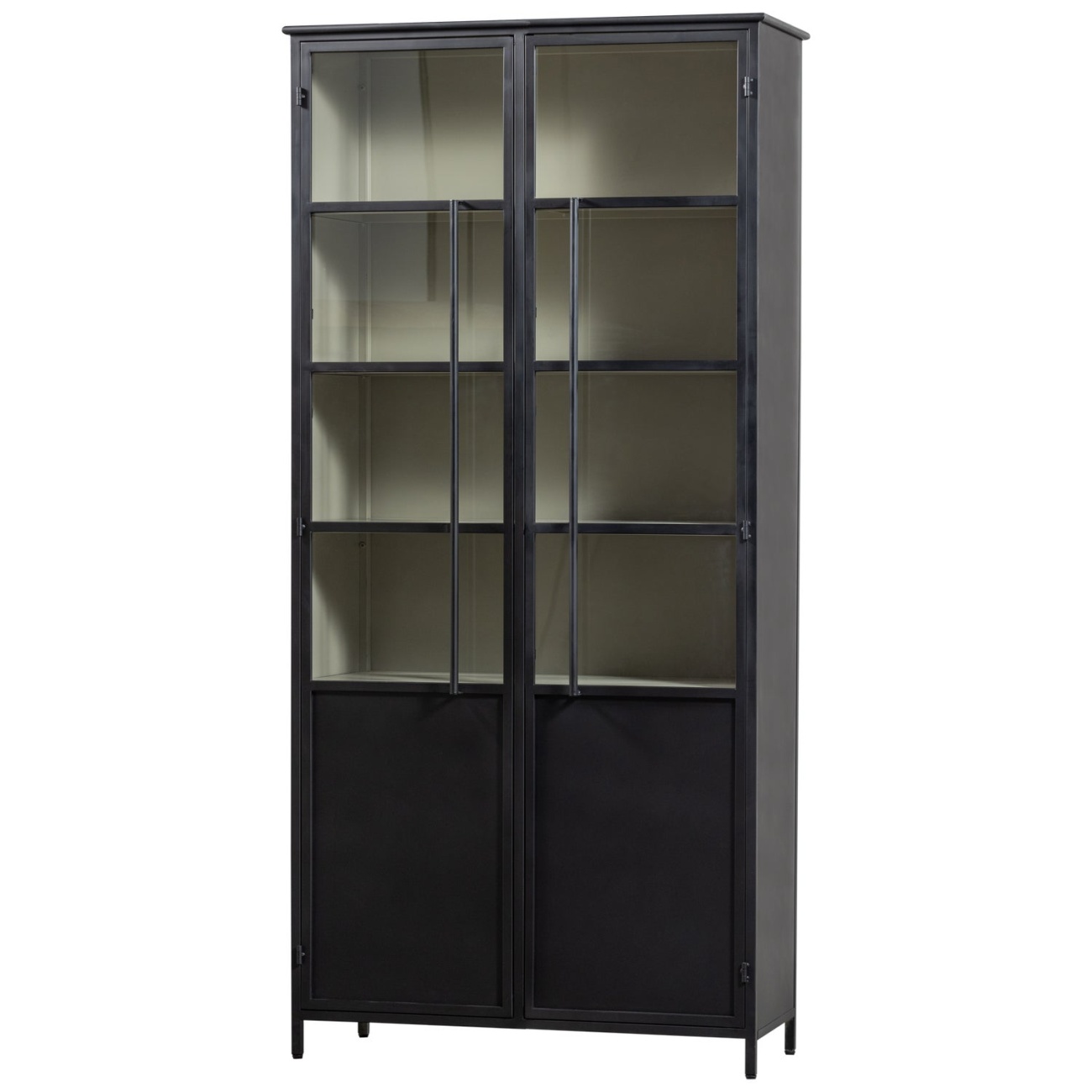 Vitrine Exhibit XL aus Metall, Schwarz Vitrine Exhibit XL aus Metall, Schwarz