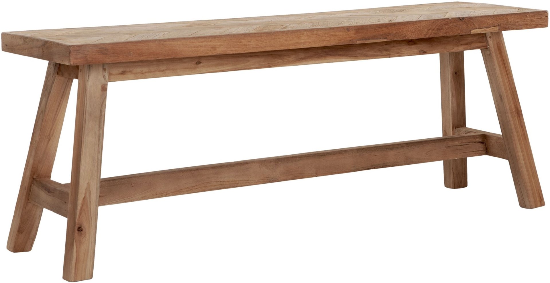 Bank Herringbone aus Teakholz, 120 cm Bank Herringbone aus Teakholz, 120 cm