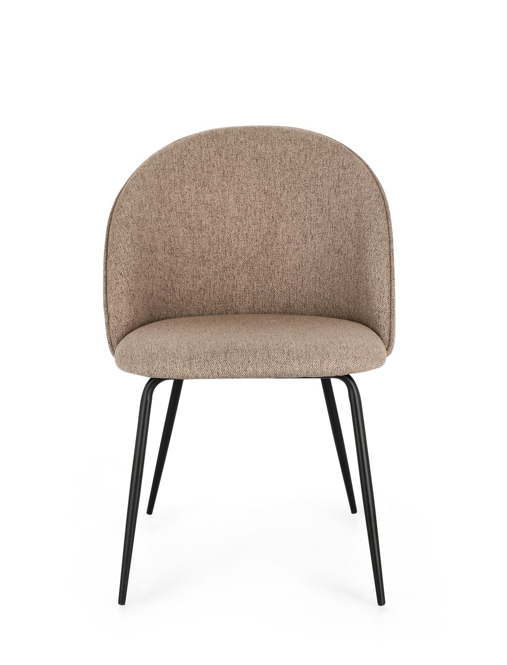 Esszimmerstuhl New Tanya 4er-Set aus Stoff, Kaffeebraun