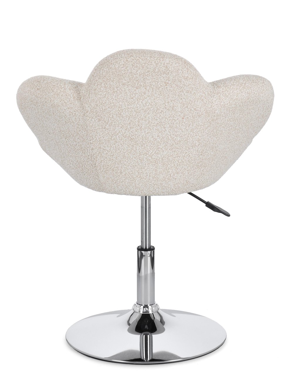 Esszimmerstuhl Fleur 2er-Set, Chrome / Beige