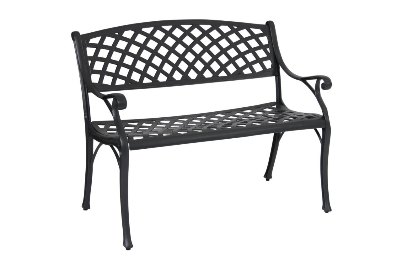 Gartenbank Arras mit Rückenlehne, Anthrazit Gartenbank Arras mit Rückenlehne, Anthrazit