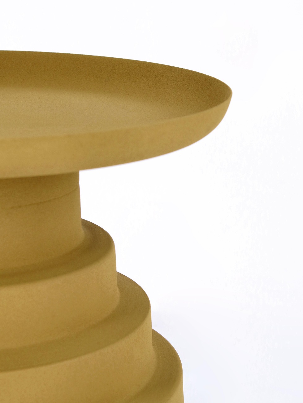 Beistelltisch Amba aus Metall Ø 35 cm, Senf