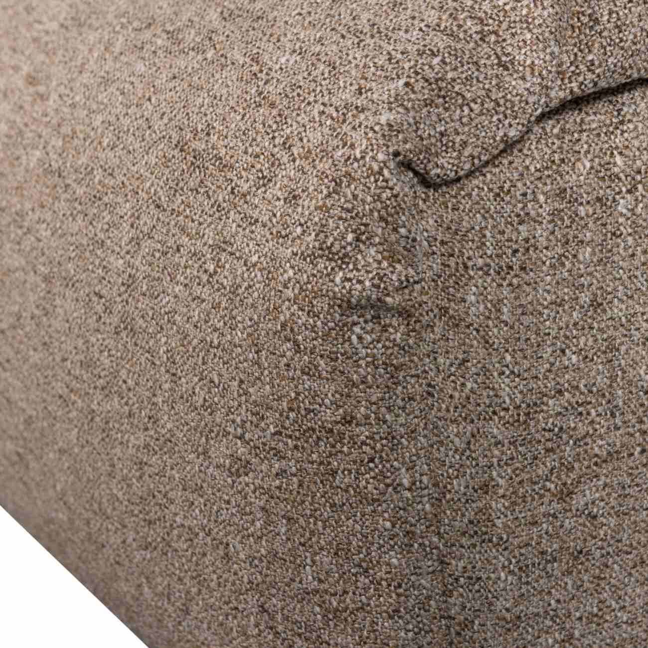 Hocker Baggy aus Melange-Stoff, Braun