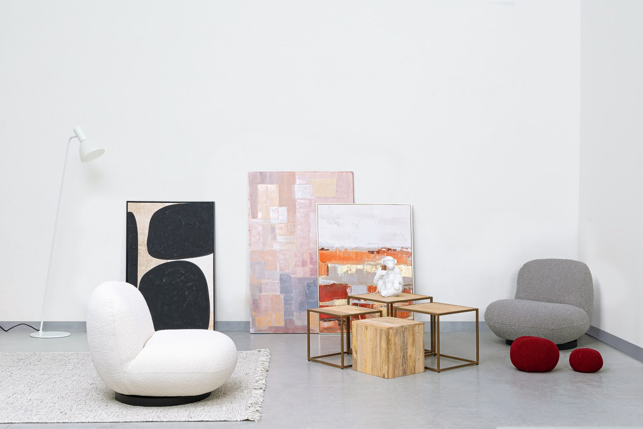 Beistelltisch Jaidev 4er-Set aus Mangoholz