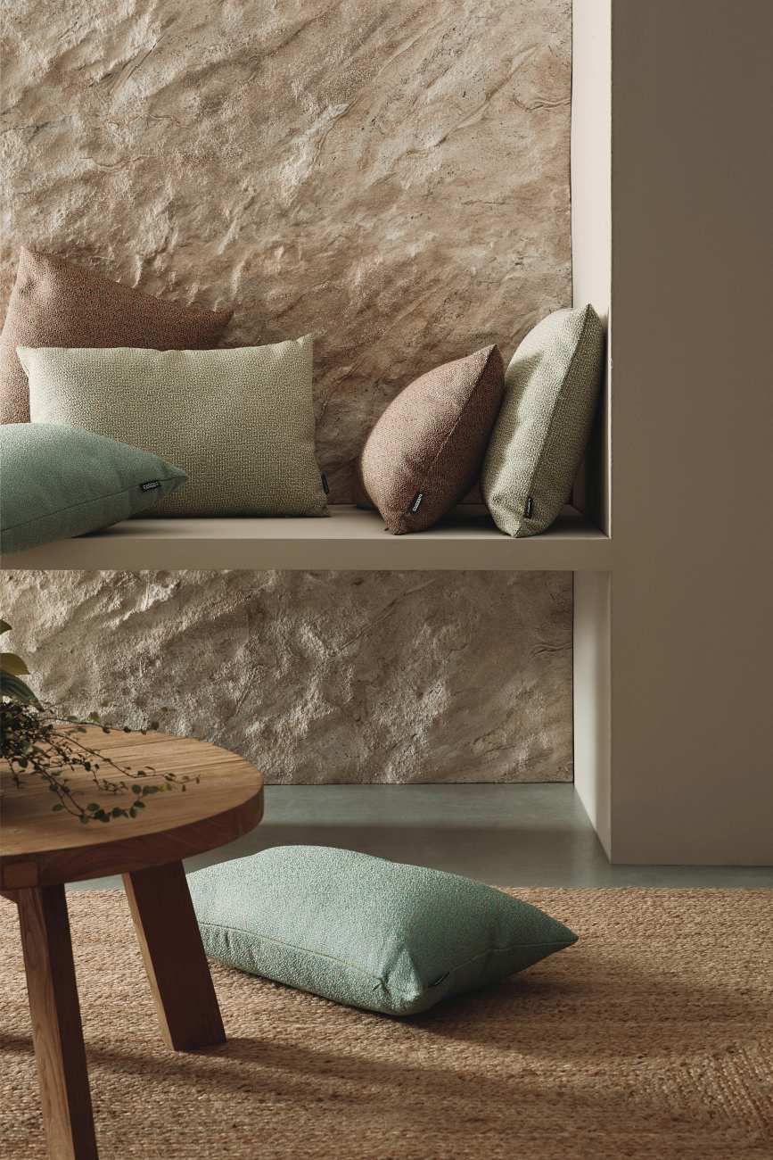 Outdoor Kissen Sirin aus Olefin-Stoff 60x40 cm, Orange