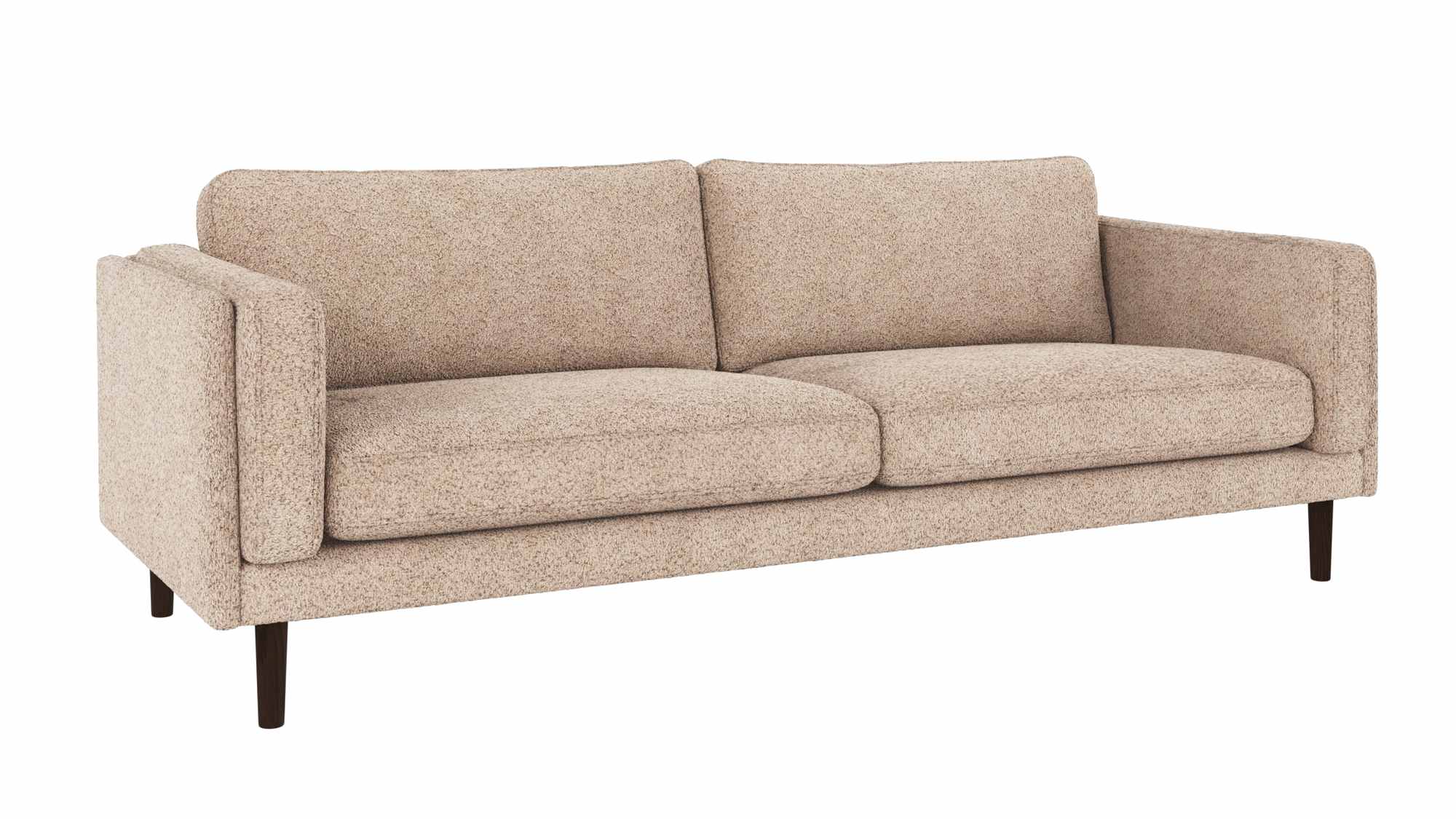 Sofa Braden 3-Sitzer, Beine Braun, Bezug Anna Hellbeige – überzeugt mit zeitlosem Stil. Sofa Braden 3-Sitzer, Beine Braun, Bezug Anna Hellbeige