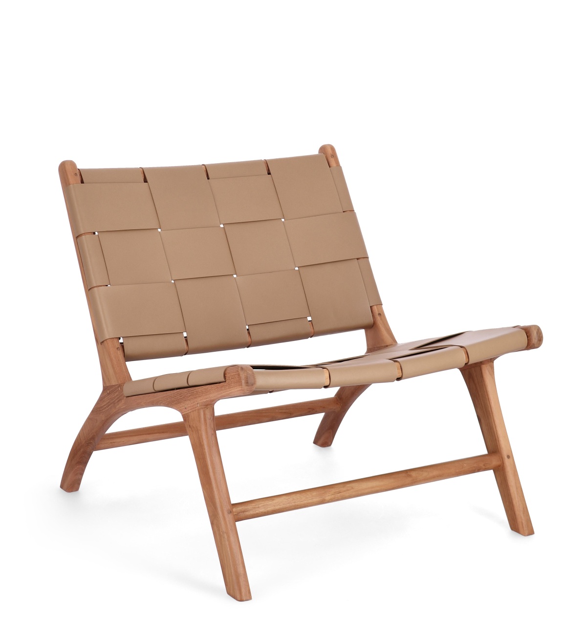 Sessel Joanna aus Teakholz, Taupe Sessel Joanna aus Teakholz, Taupe