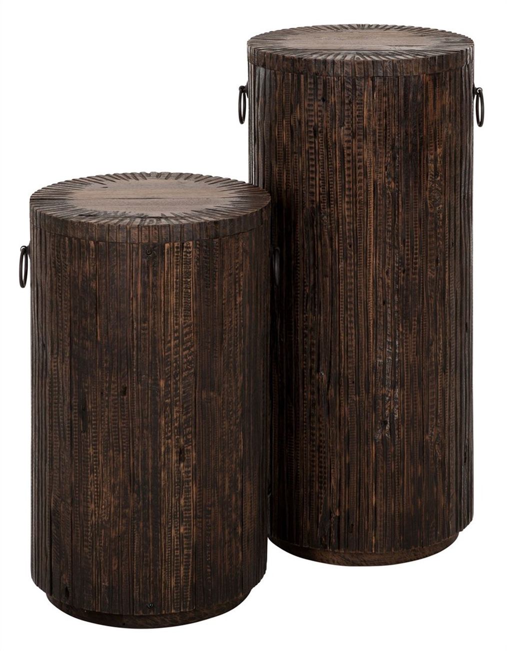 Beistelltisch Stripe aus Teakholz, 60 cm Beistelltisch Stripe aus Teakholz, 60 cm