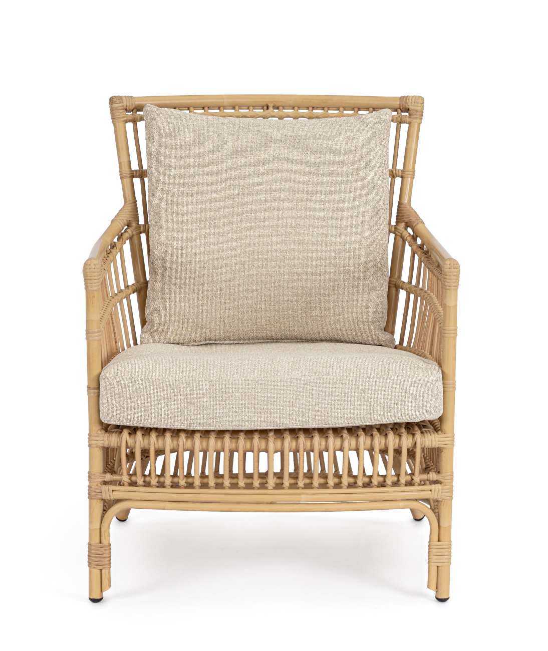 Gartensessel Adelma Ratten-Optik, Natur