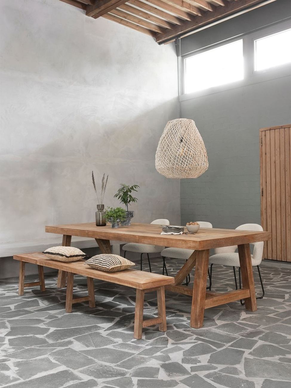 Hängeleuchte Rasa aus Abaca