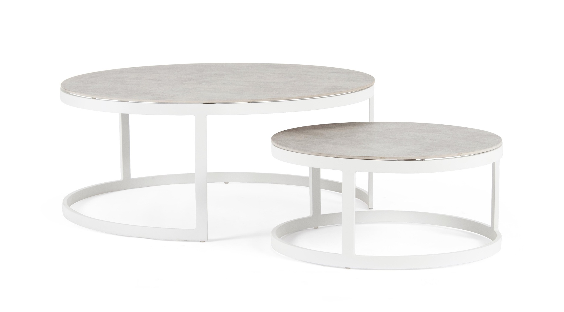 Couchtisch Talunas 2er-Set, Weiß Couchtisch Talunas 2er-Set, Weiß