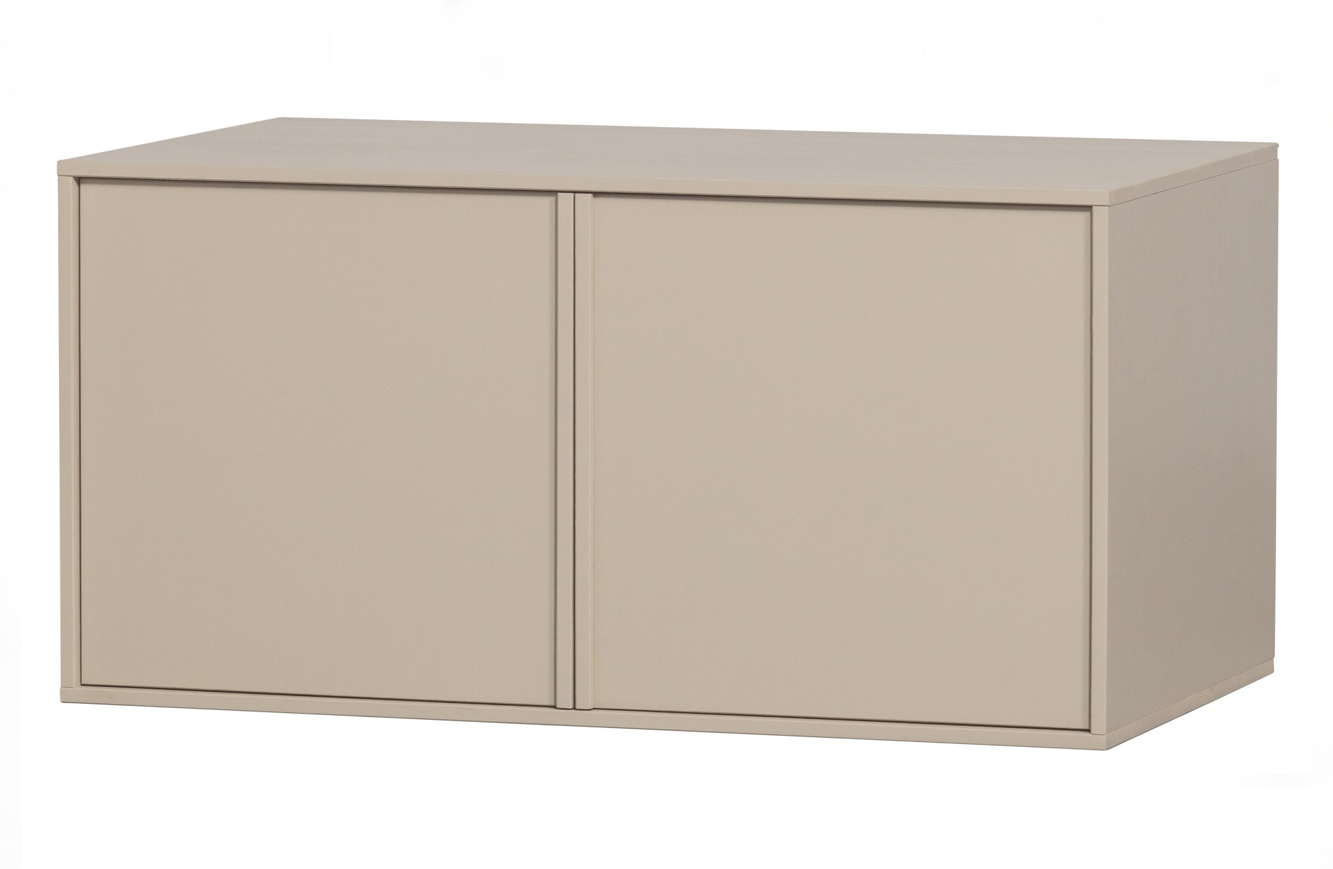 Der Modulschrank Daily Closet überzeugt mit seinem modernen Design. Gefertigt wurde er aus Kiefernholz, welches einen grauen Farbton besitzt. Der Schrank verfügt über zwei Türen und hat eine Größe von 50x100 cm