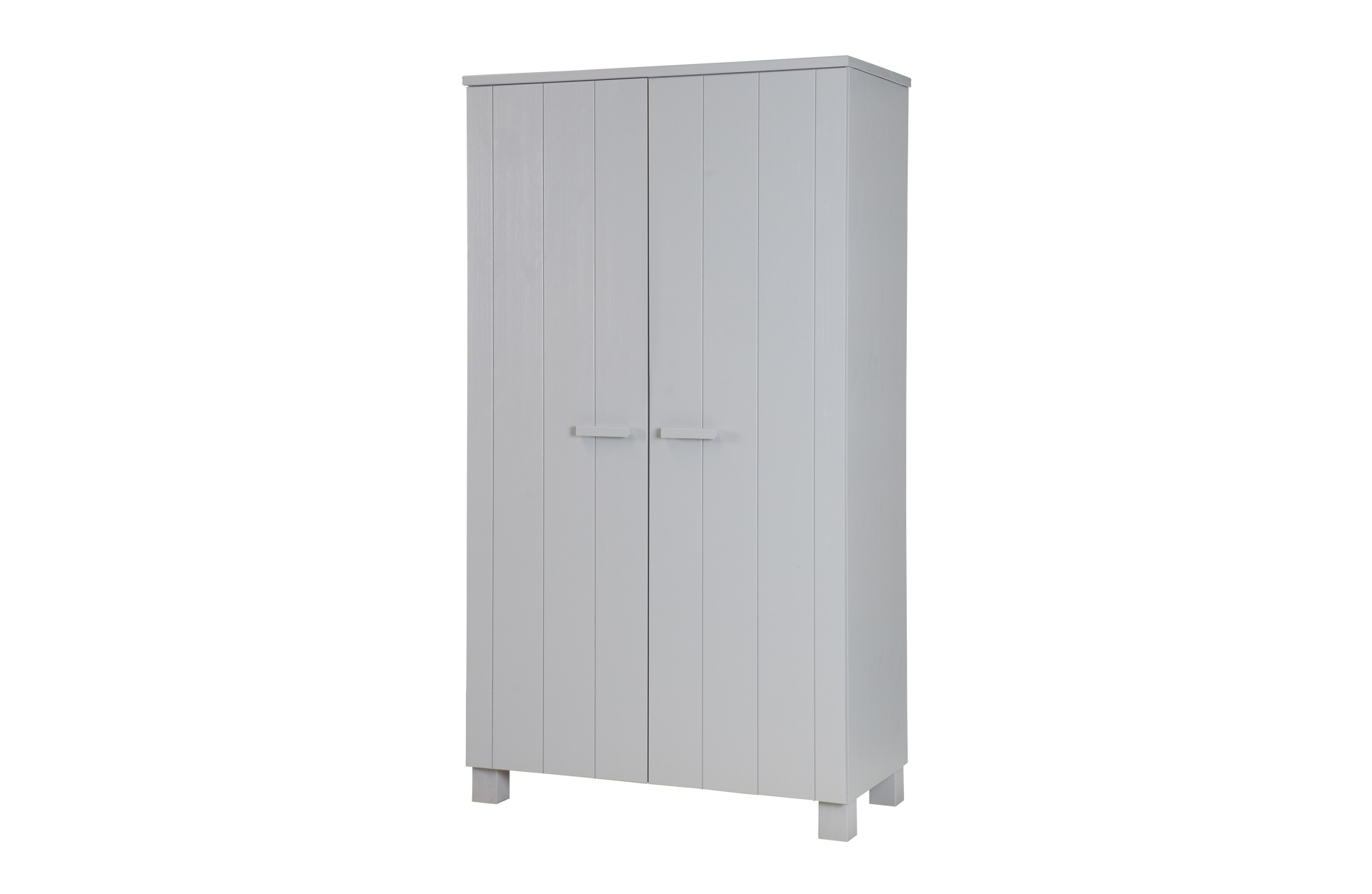 Kleiderschrank Dennis mit 2 Türen, Hellgrau Kleiderschrank Dennis mit 2 Türen, Hellgrau