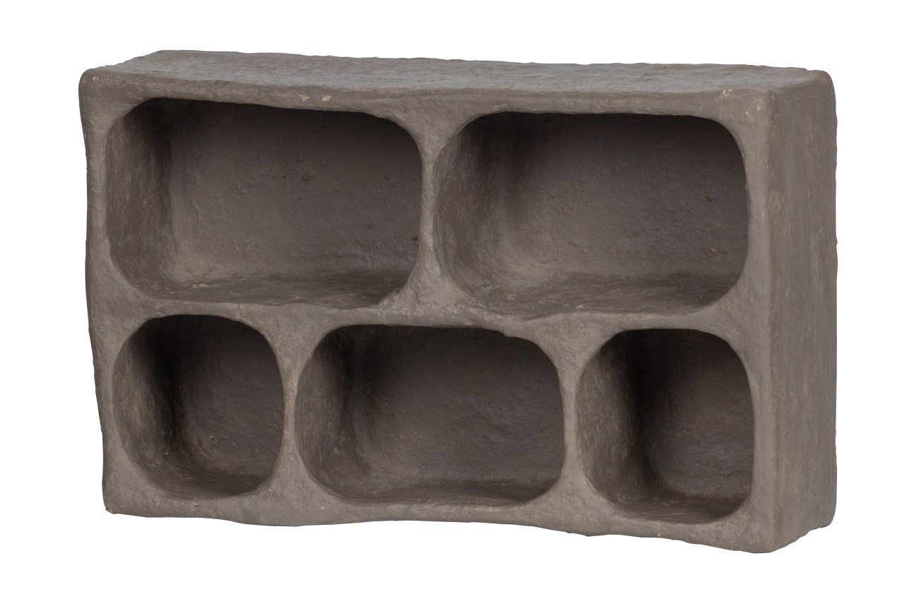 Wandregal Clay aus Pappmaché, Grau Wandregal Clay aus Pappmaché, Grau