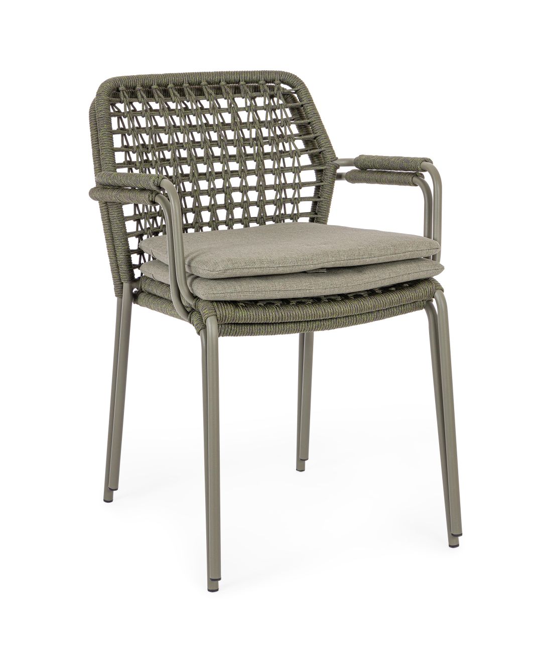 Gartenstuhl Canar aus Metall, Grün