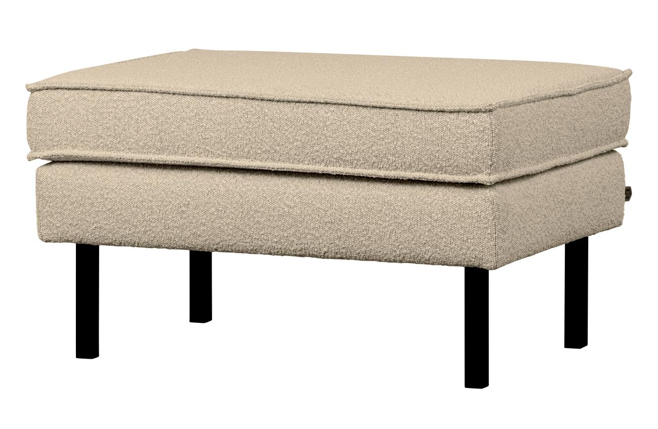 Hocker Rodeo aus Boucle-Stoff, Beige Hocker Rodeo aus Boucle-Stoff, Beige