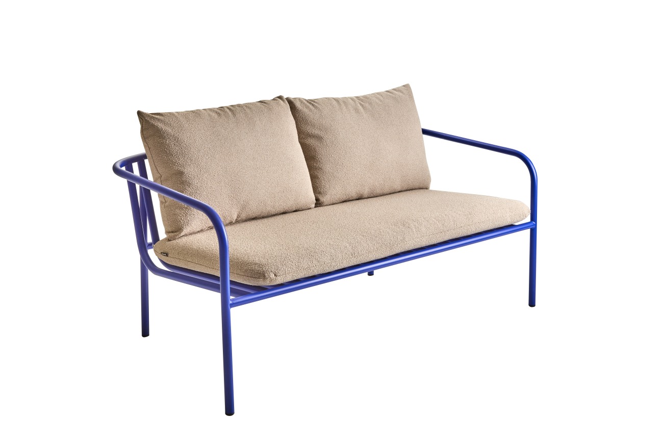 Gartensofa Bendt mit Kissen, Indigo Blau Gartensofa Bendt mit Kissen, Indigo Blau