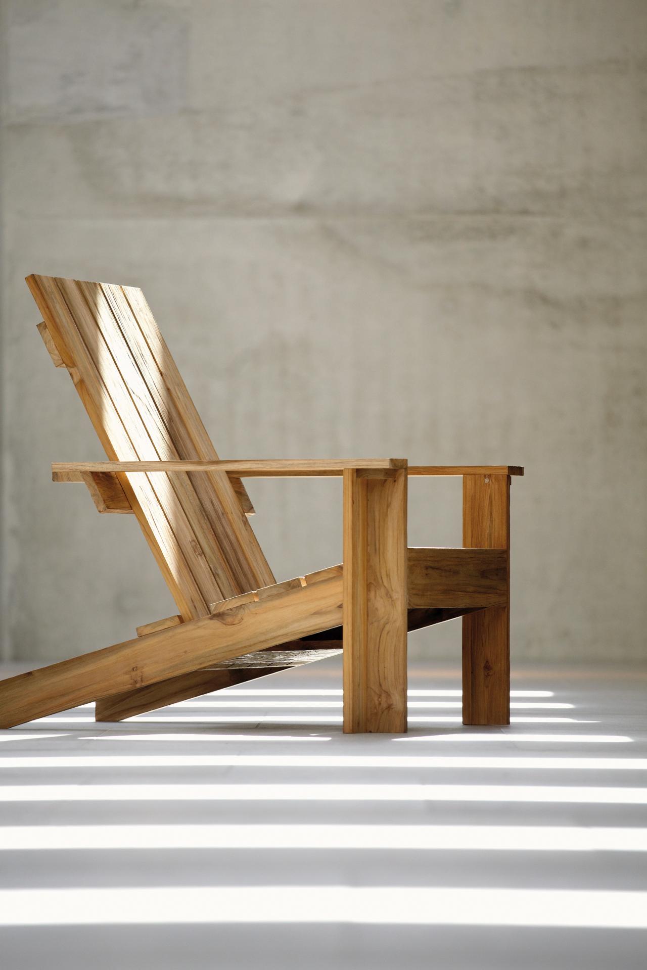 Armlehnsessel Batten aus recyceltem Teakholz Armlehnsessel Batten aus recyceltem Teakholz