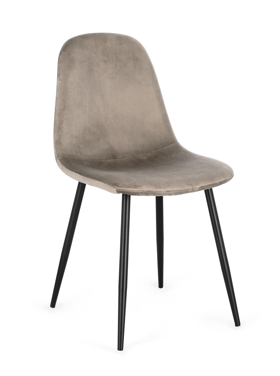 Esszimmerstuhl New Irelia 4er-Set aus Samt, Taupe