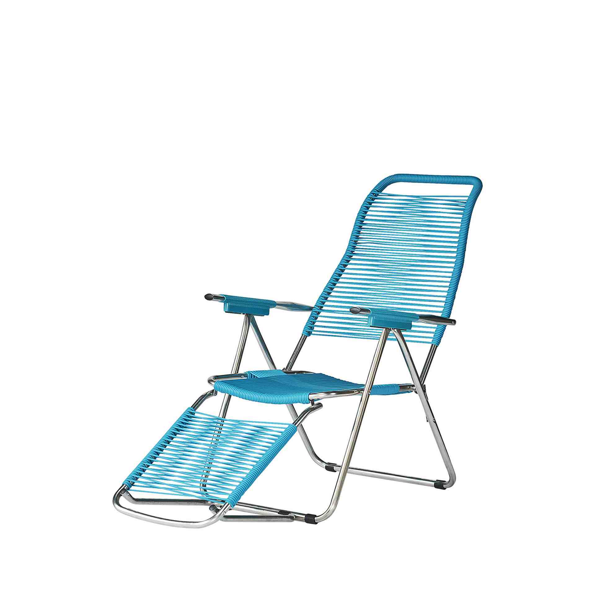 Armlehnsessel Spaghetti aus Aluminium, Petrol Armlehnsessel Spaghetti aus Aluminium, Petrol