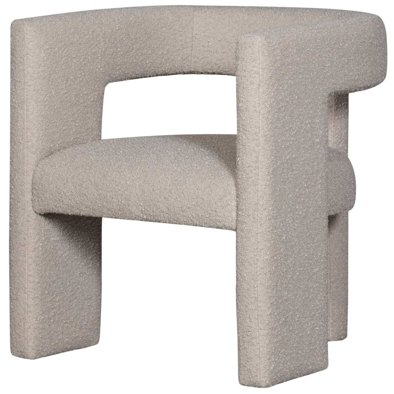 Sessel Tiwa aus Boucle-Stoff, Beige Sessel Tiwa aus Boucle-Stoff, Beige