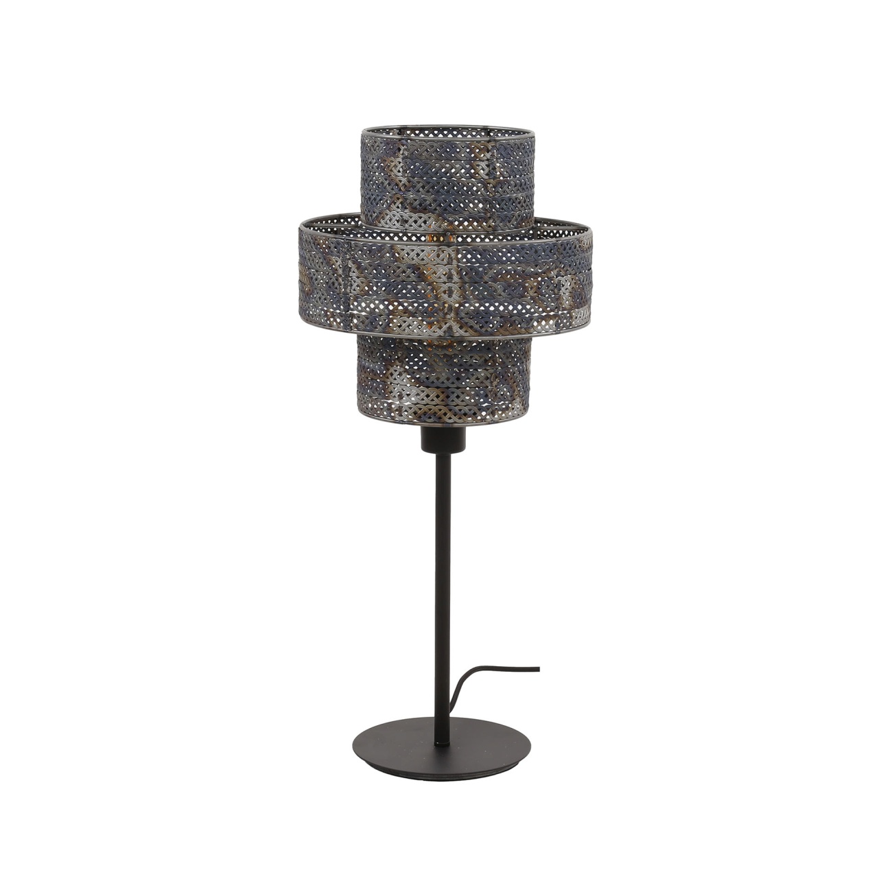 Tischleuchte Froboya - gebranntes Metall, Schwarzbraun, inkl. LED Tischleuchte Froboya - gebranntes Metall, Schwarzbraun, inkl. LED