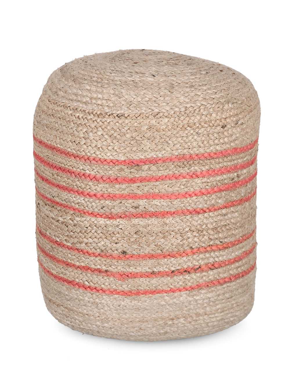 Pouf Ankit aus Jute, Orange Pouf Ankit aus Jute, Orange